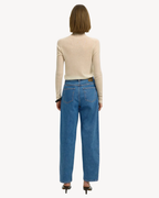 Selected Femme - Slwbarrel Bea-Kori HW Jeans Noos - Blu