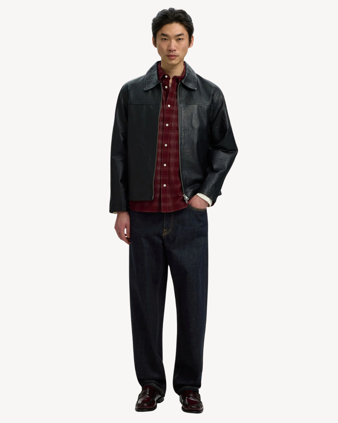 Selected Homme - Slh220-Loose Ben Selvedge DB Jeans - Blu