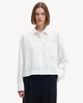 Selected Femme - Slwdannie LS Cropped Boxy Shirt Noos - Bianco