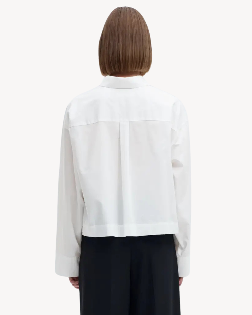 Selected Femme - Slwdannie LS Cropped Boxy Shirt Noos - Bianco
