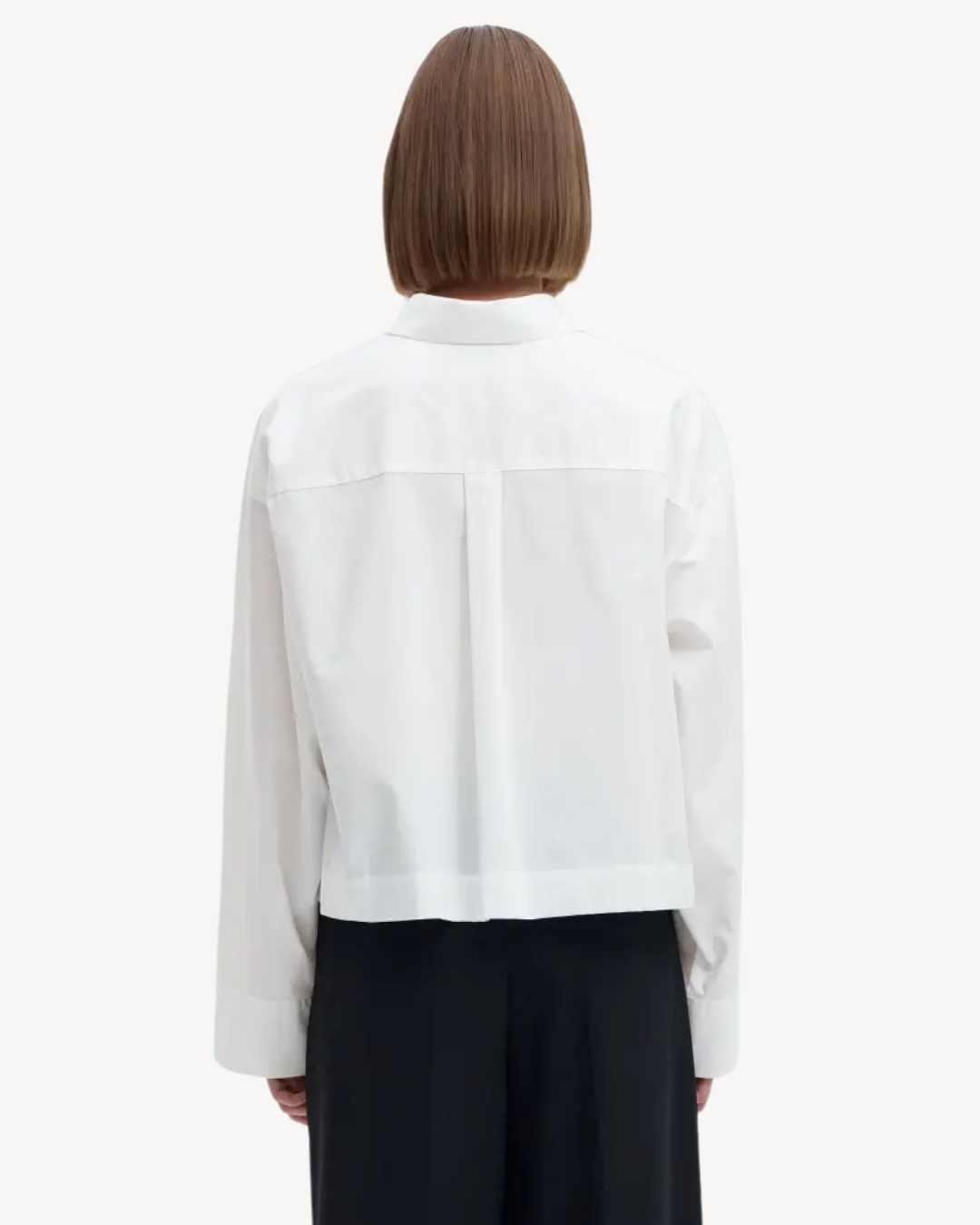 Selected Femme - Slwdannie LS Cropped Boxy Shirt Noos - Bianco
