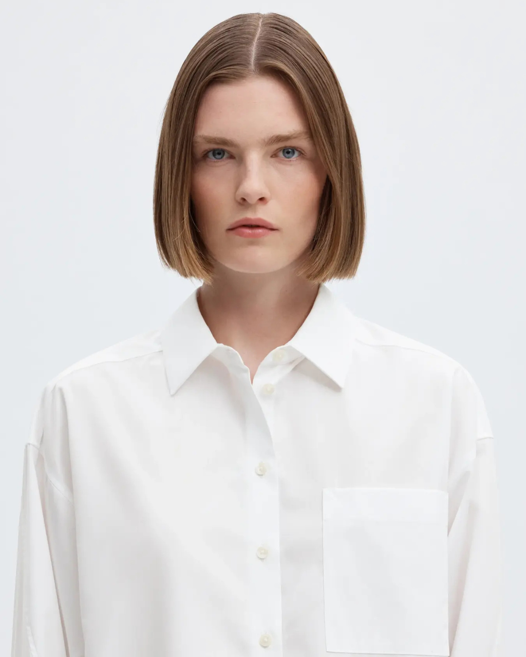 Selected Femme - Slwdannie LS Cropped Boxy Shirt Noos - Bianco
