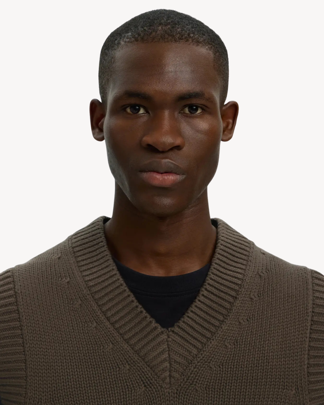 Selected Homme - Slmbraun Heavy Knit Vest - Turkish Coffee