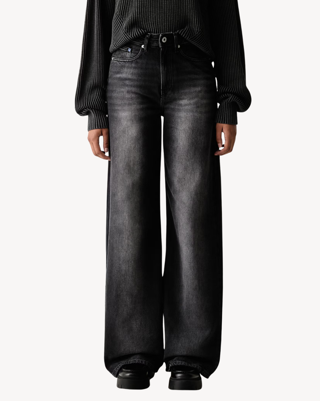 Karl Lagerfeld Jeans - Klj HR Relaxed Denim - Visual Washed Black