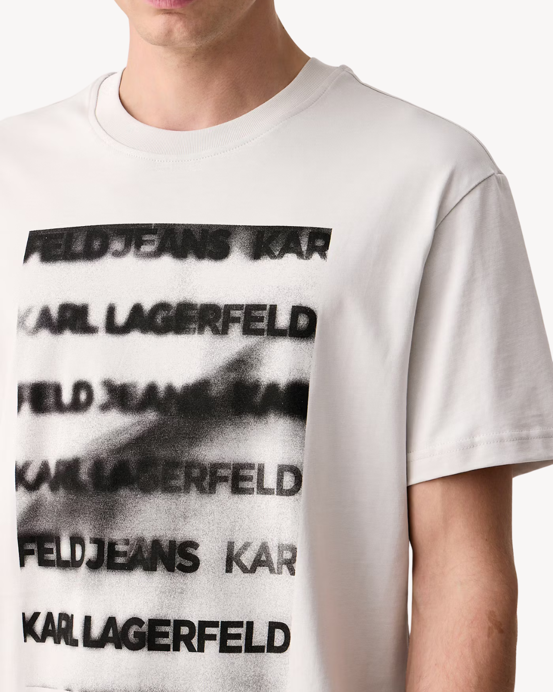 Karl Lagerfeld Jeans - Klj Reg Smoke Logo Tee - Glacier Grey