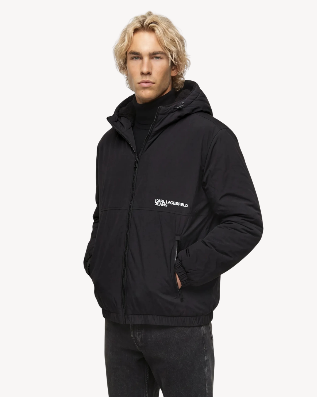 Karl Lagerfeld Jeans - Klj Reversible Logo Jacket - Nero