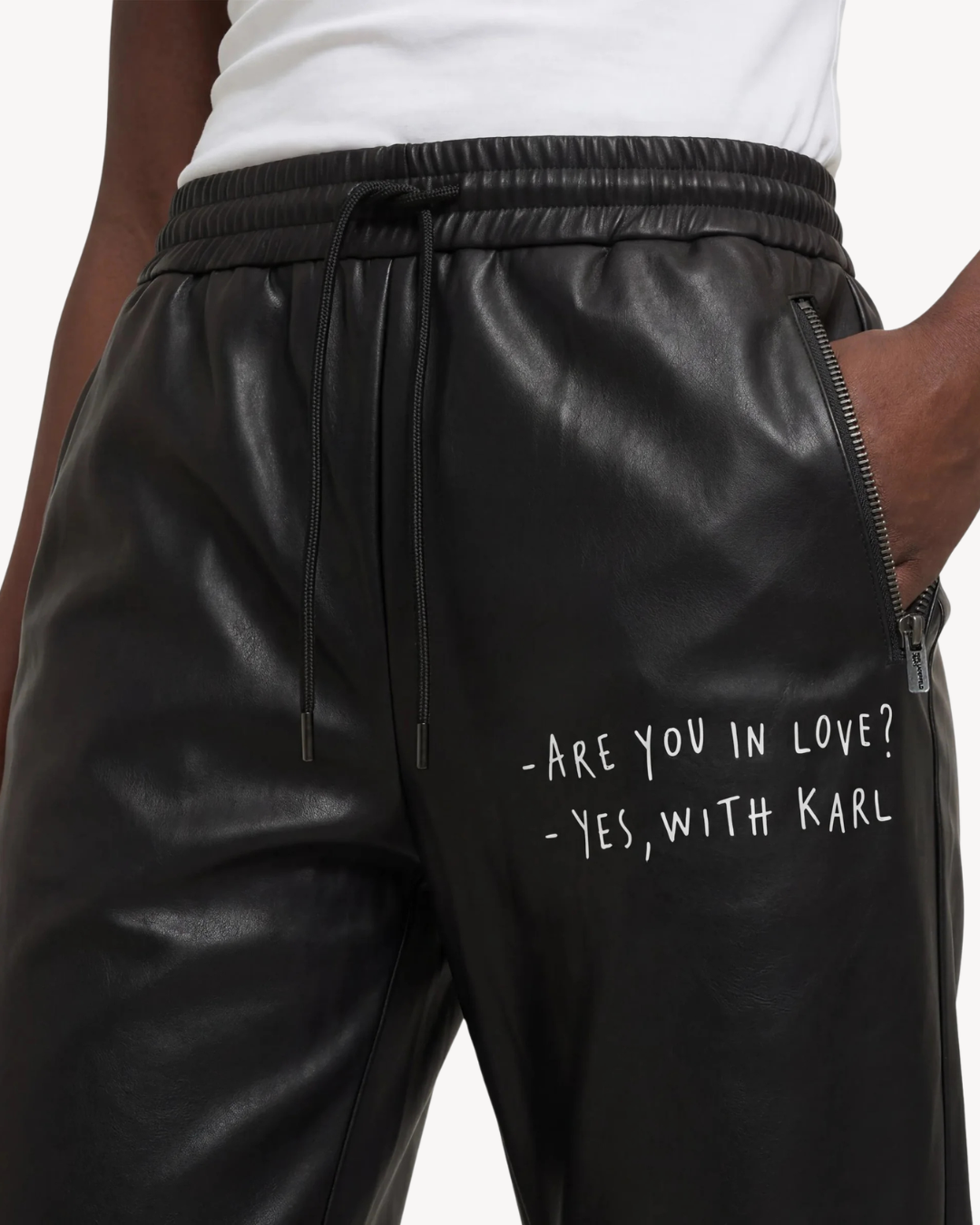 Karl Lagerfeld Jeans - Klj X PT Faux Leather Pant - Nero
