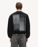 Karl Lagerfeld Jeans - Klj Boxy Gradient Logo Sweat - Nero