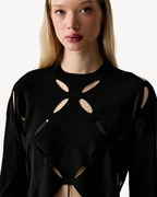 Karl Lagerfeld Jeans - Klj Knitted Argyle Top - Nero