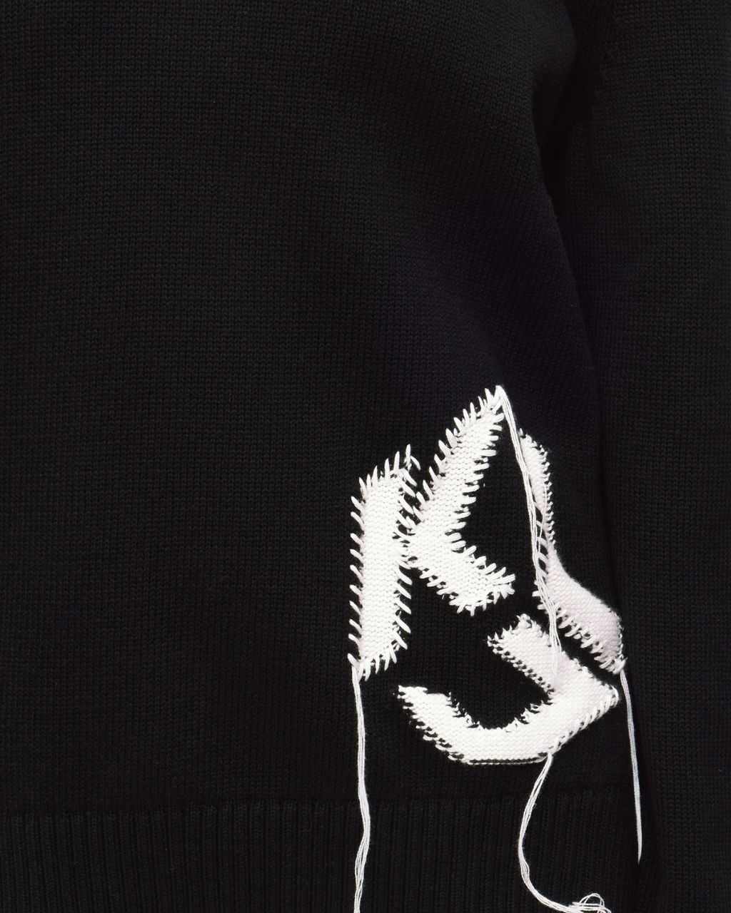 Karl Lagerfeld Jeans - Klj Destructed Logo Knit - Nero