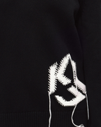Karl Lagerfeld Jeans - Klj Destructed Logo Knit - Nero