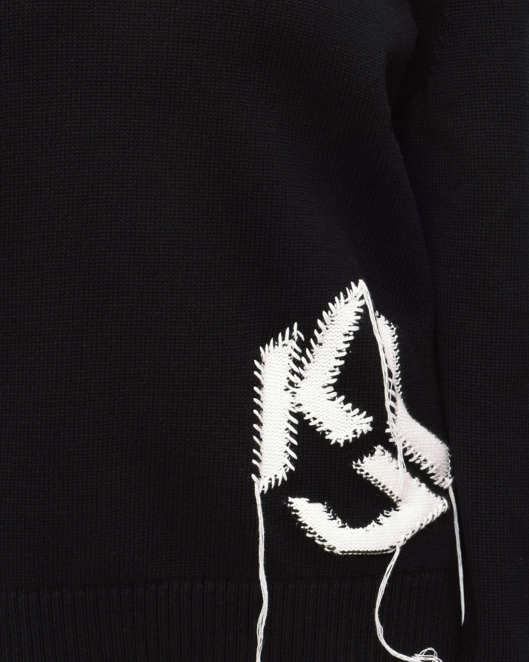 Karl Lagerfeld Jeans - Klj Destructed Logo Knit - Nero