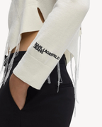 Karl Lagerfeld Jeans - Klj Knitted Argyle Top - Egret