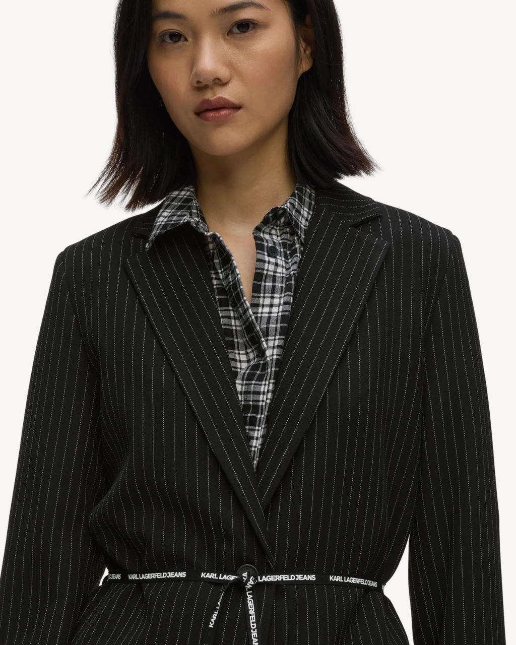 Karl Lagerfeld Jeans - Klj Pinstripe Blazer - Yarn Dyed Pinstripe