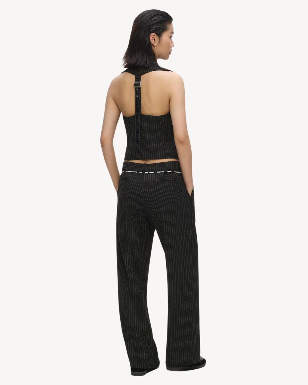 Karl Lagerfeld Jeans - Klj Pinstripe Tailored Pant - Yarn Dyed Pinstripe