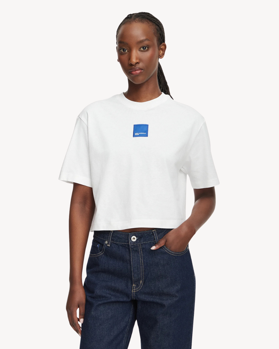 Karl Lagerfeld Jeans - Klj Reg Boxy Patch Tee - Bianco