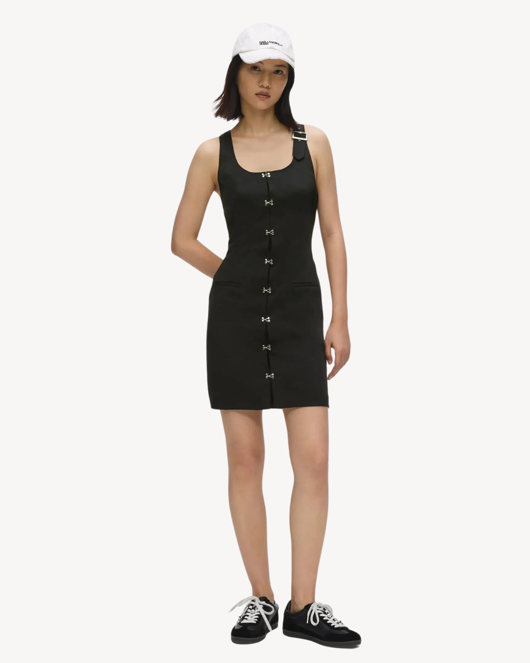 Karl Lagerfeld Jeans - Klj Satin Mixed Material Dress - Nero