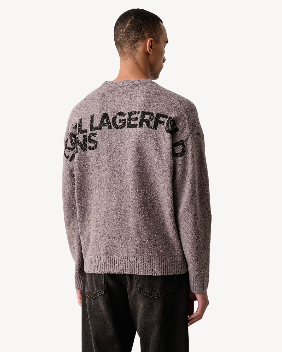 Karl Lagerfeld Jeans - Klj Textured Crew Neck Sweater - Tornado