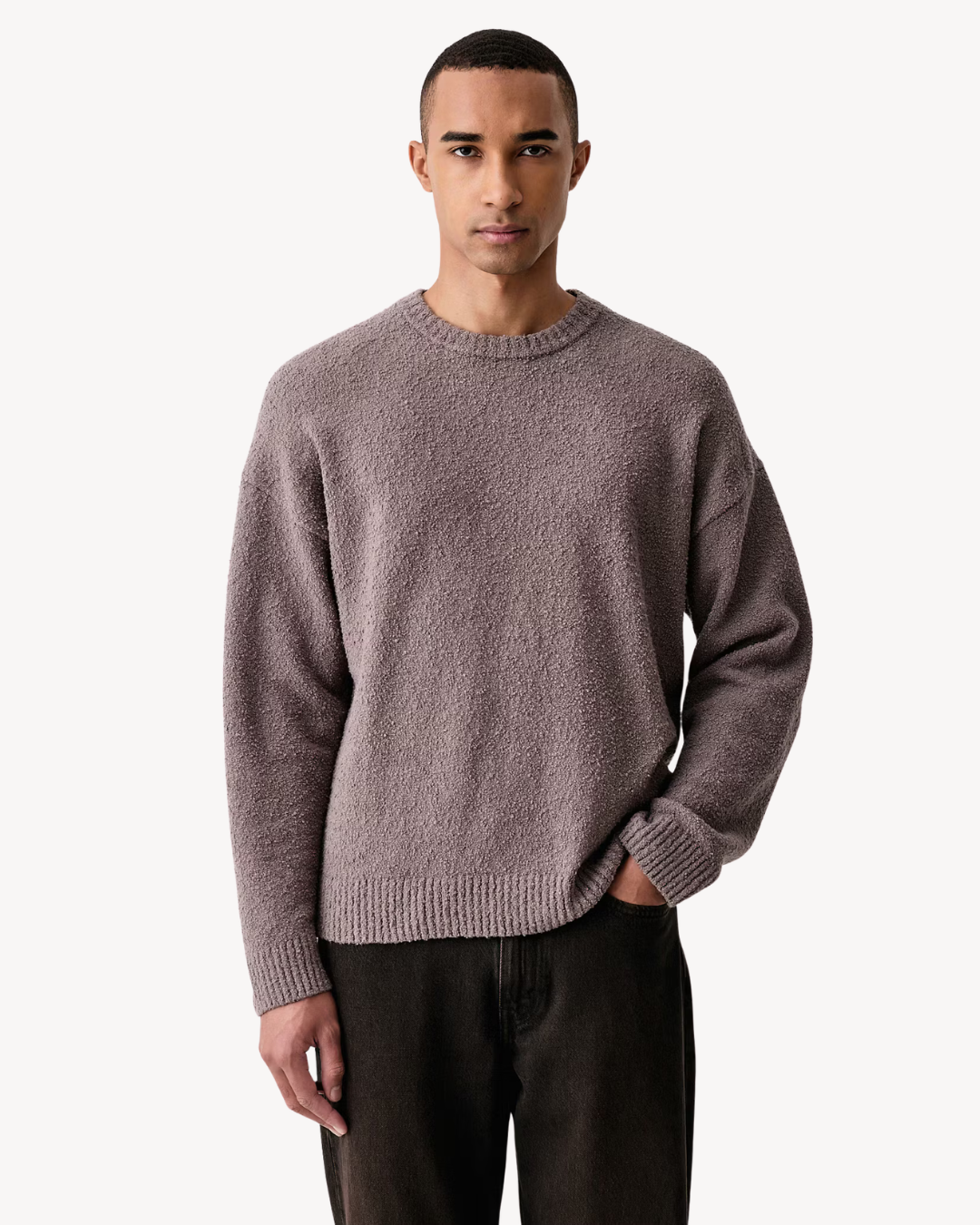 Karl Lagerfeld Jeans - Klj Textured Crew Neck Sweater - Tornado