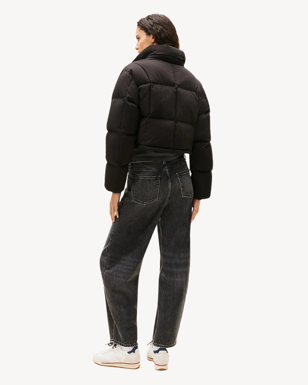 Tommy Jeans - Tjw Alaska Grid Crp Dwn Jacket - Nero