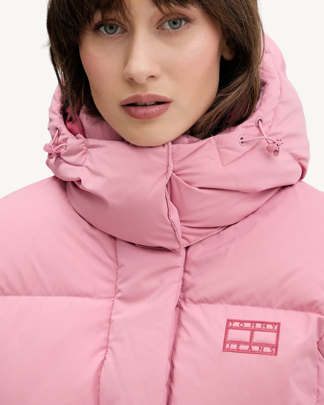 Tommy Jeans - Tjw Alaska Grid Crp Dwn Jacket - Rosa
