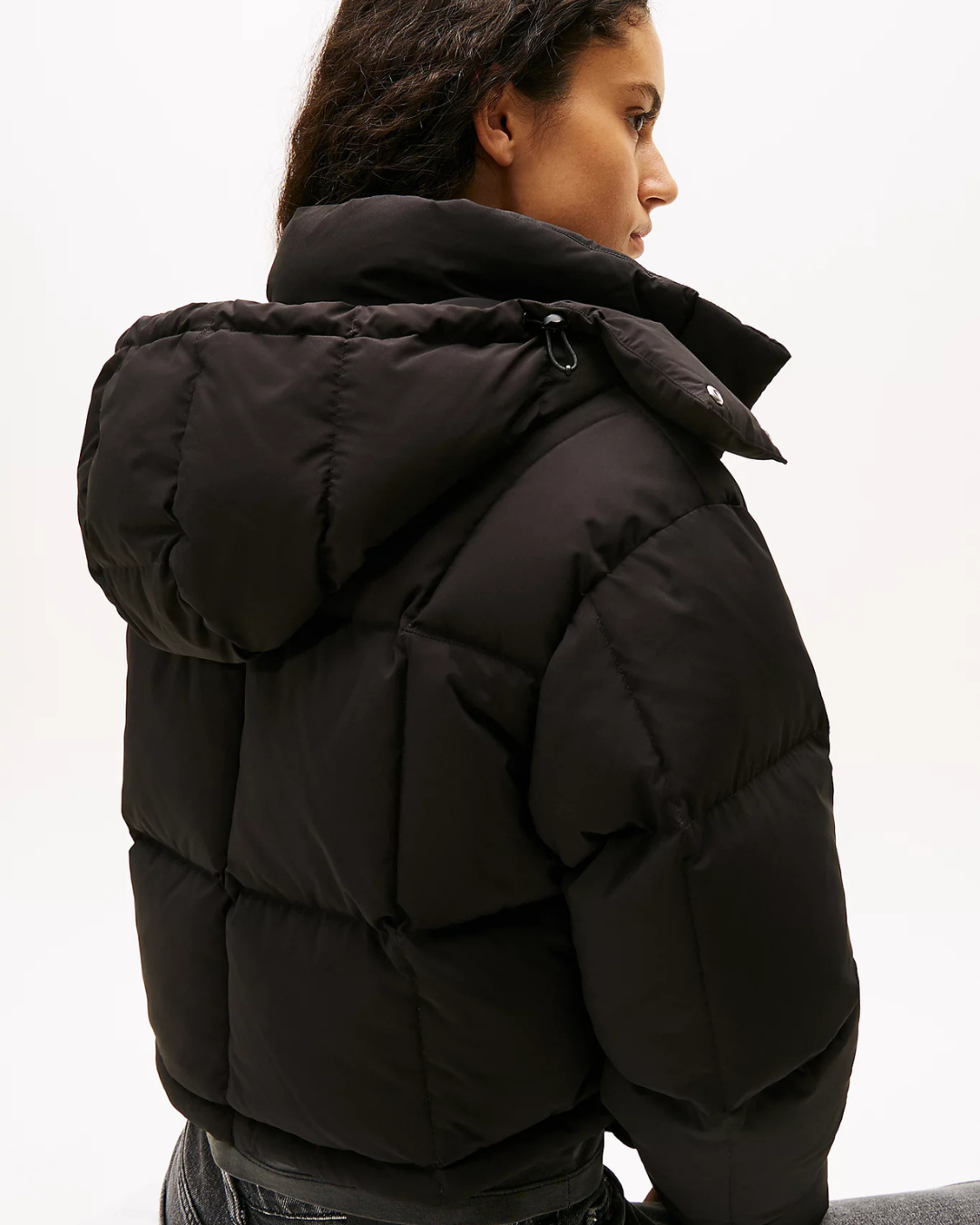 Tommy Jeans - Tjw Alaska Grid Crp Dwn Jacket - Nero