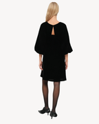 Selected Femme - Slfabbi Laurina Regular LS Short Dress B - Nero