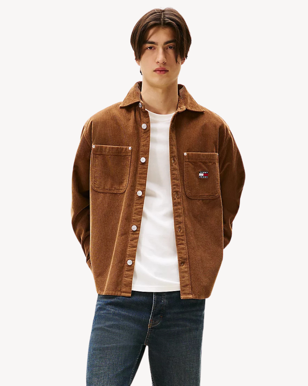 Tommy Jeans - Relaxed Washed Cord Shirt - Camel