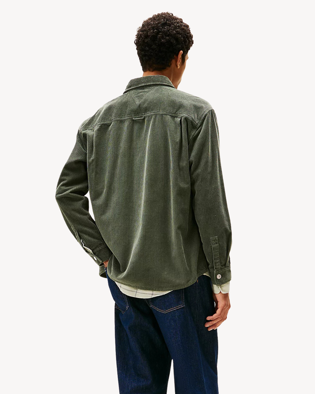 Tommy Jeans - Relaxed Washed Cord Shirt - Verde