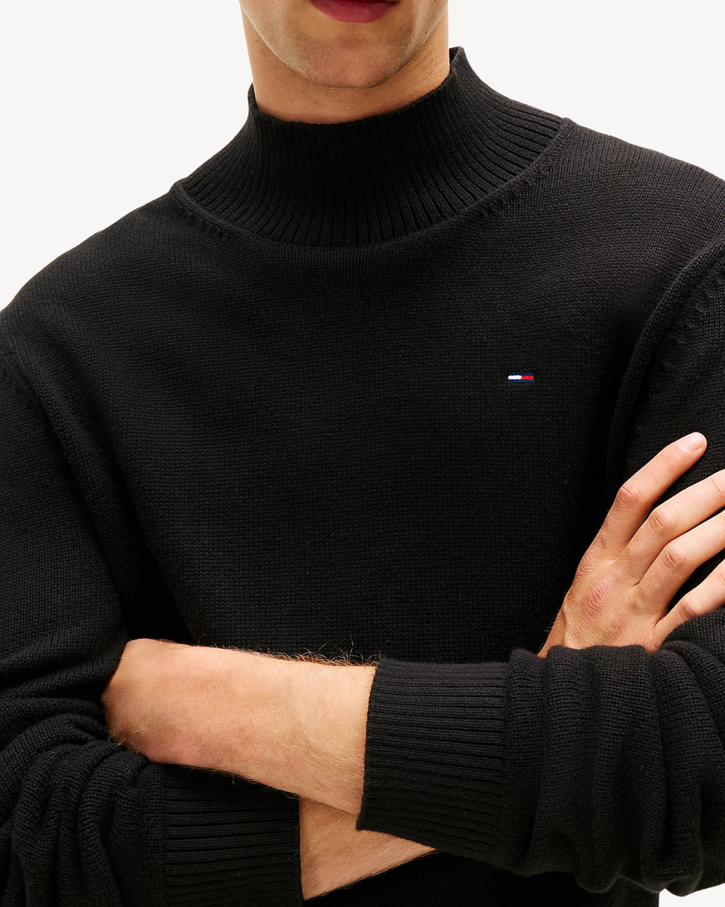 Tommy Jeans - Slim Roll Neck Sweater - Nero