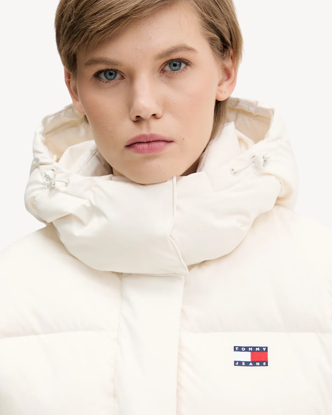 Tommy Jeans - Tjw Alaska Grid Crp Dwn Jacket - Bianco