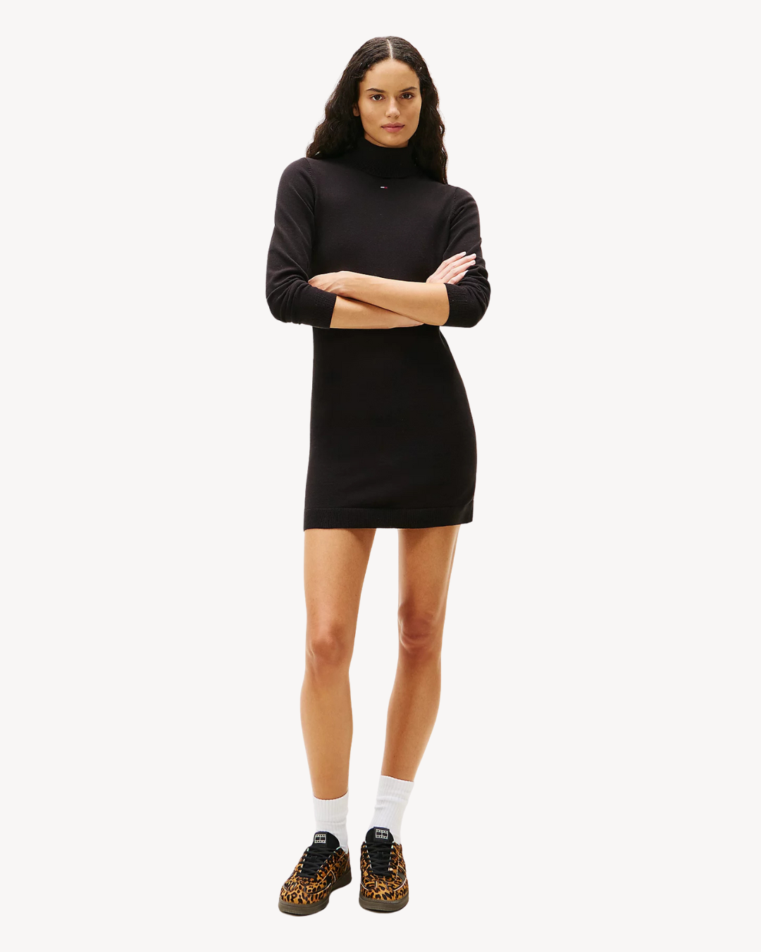 Tommy Jeans - Turtleneck Sweater Dress - Nero