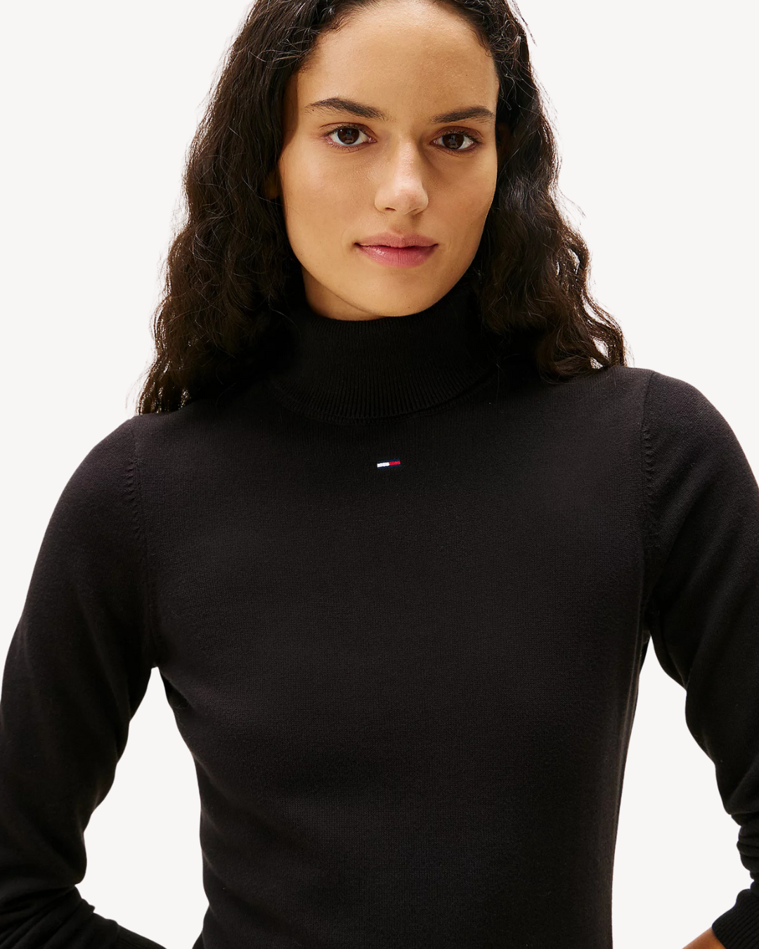 Tommy Jeans - Turtleneck Sweater Dress - Nero