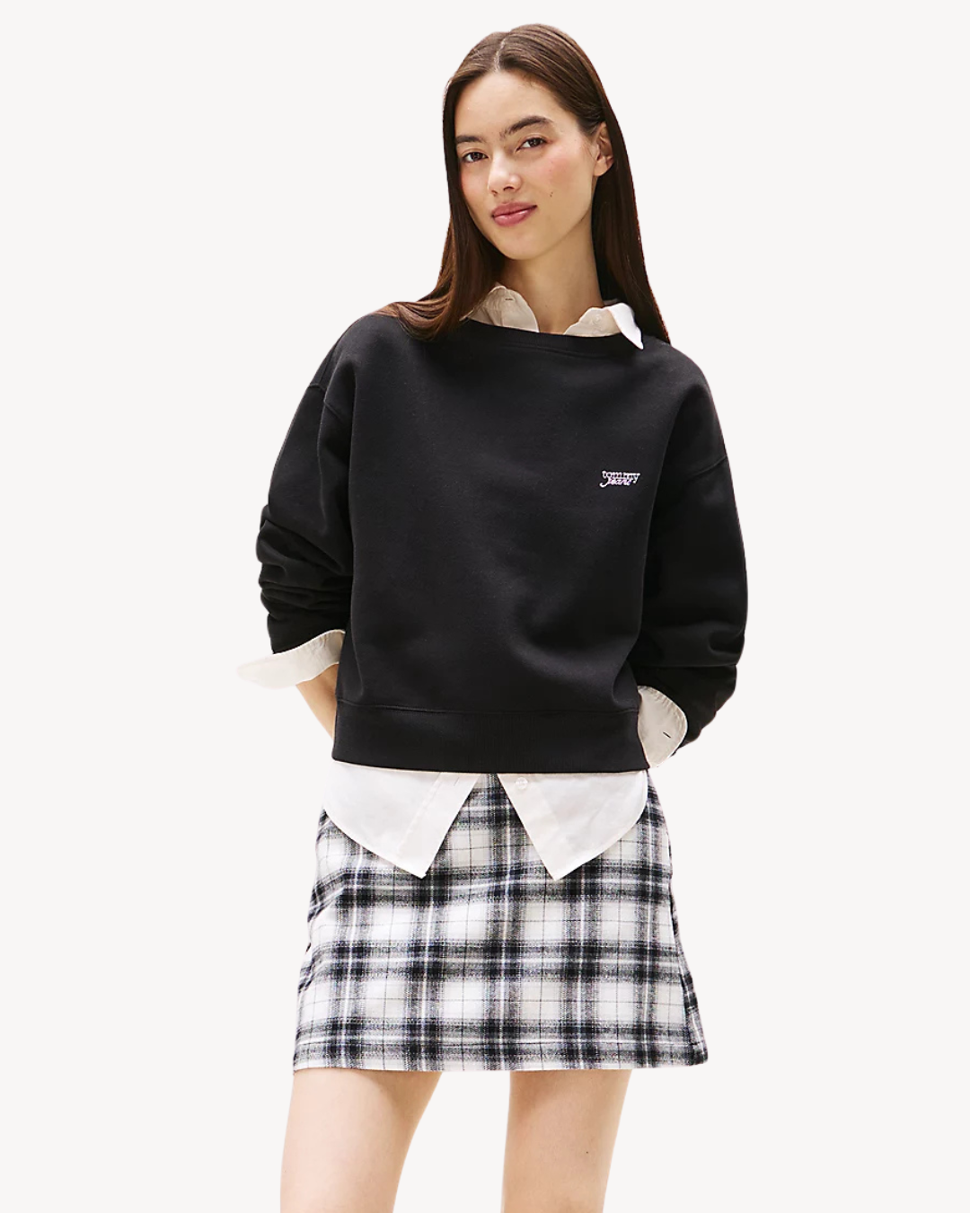 Tommy Jeans - Silver Script Crewneck - Nero