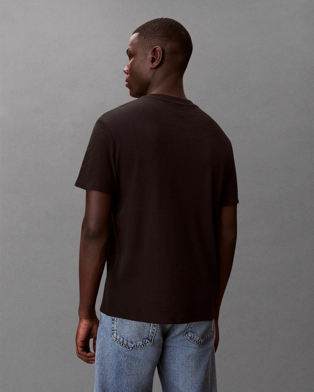 Calvin Klein Jeans - SS Waffle Badge Crewneck Tee - Nero