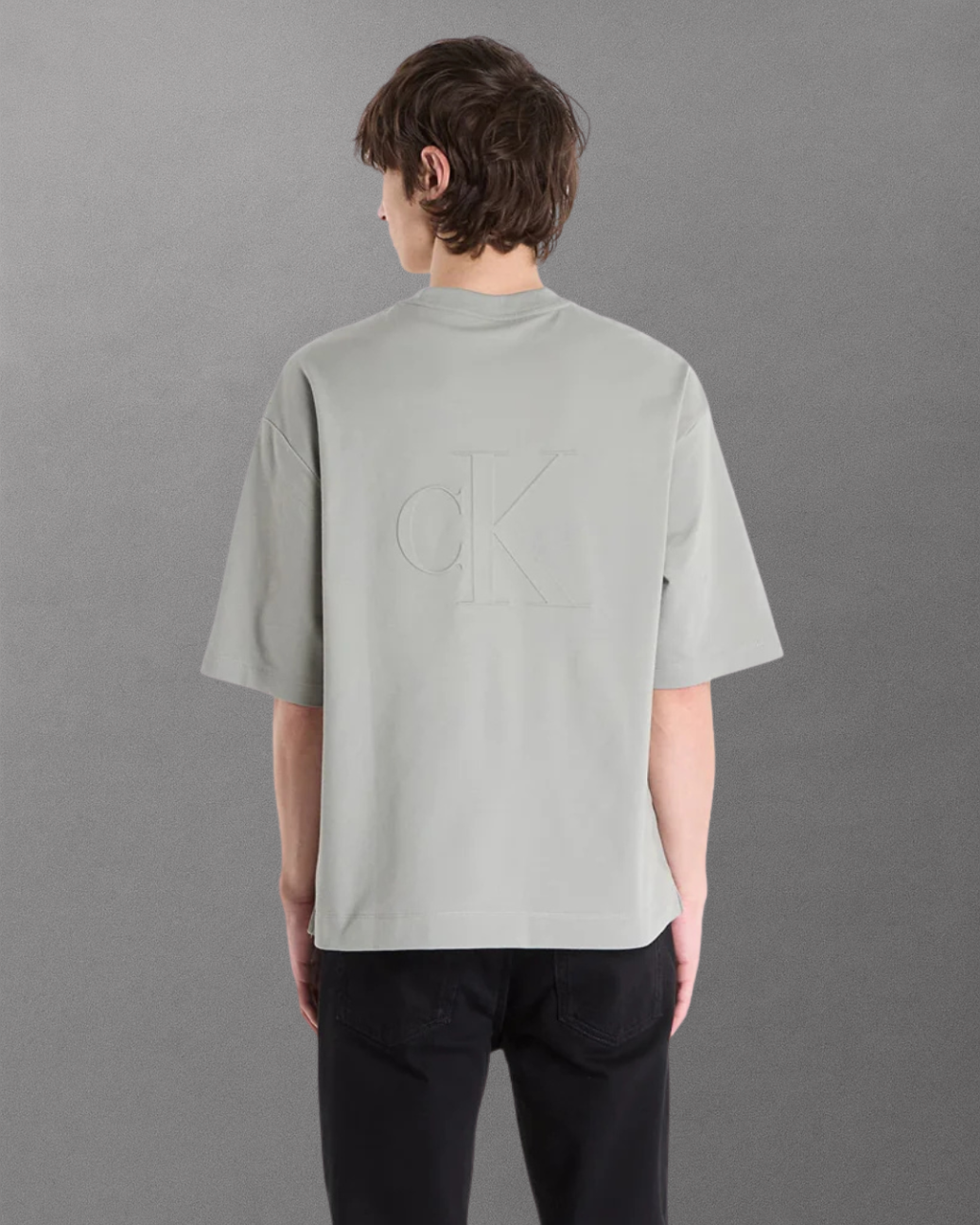 Calvin Klein Jeans - SS Rlxd Cooling Pique Embossed Tee - Shadow