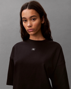 Calvin Klein Jeans - SS Woven Label Oversized Tee Dress - Nero