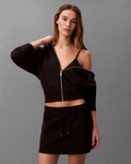 Calvin Klein Jeans - Monogram Terry Cargo Skirt - Nero