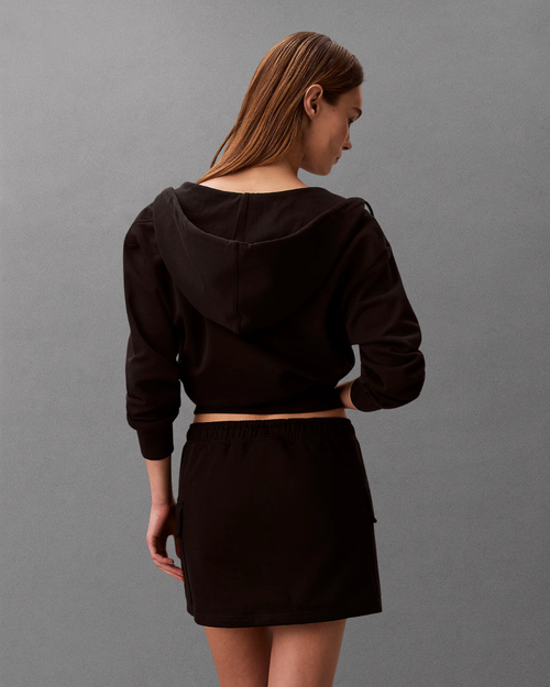 Calvin Klein Jeans - Monogram Terry Cargo Skirt - Nero
