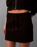 Calvin Klein Jeans - Monogram Terry Cargo Skirt - Nero