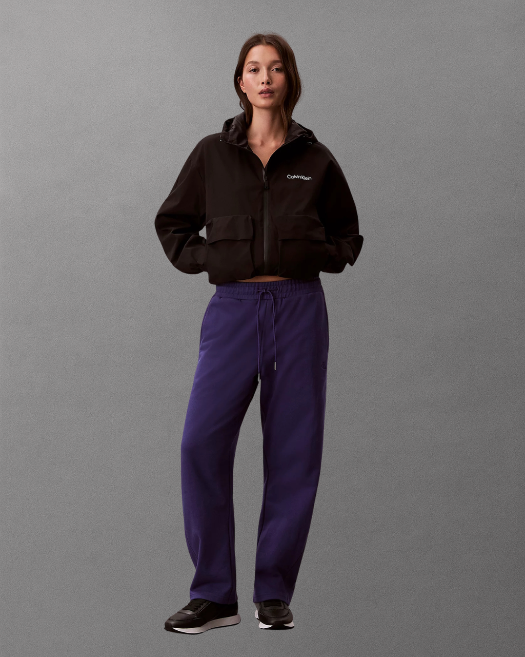 Calvin Klein Jeans - Monogram French Terry Barrel Pant - Viola