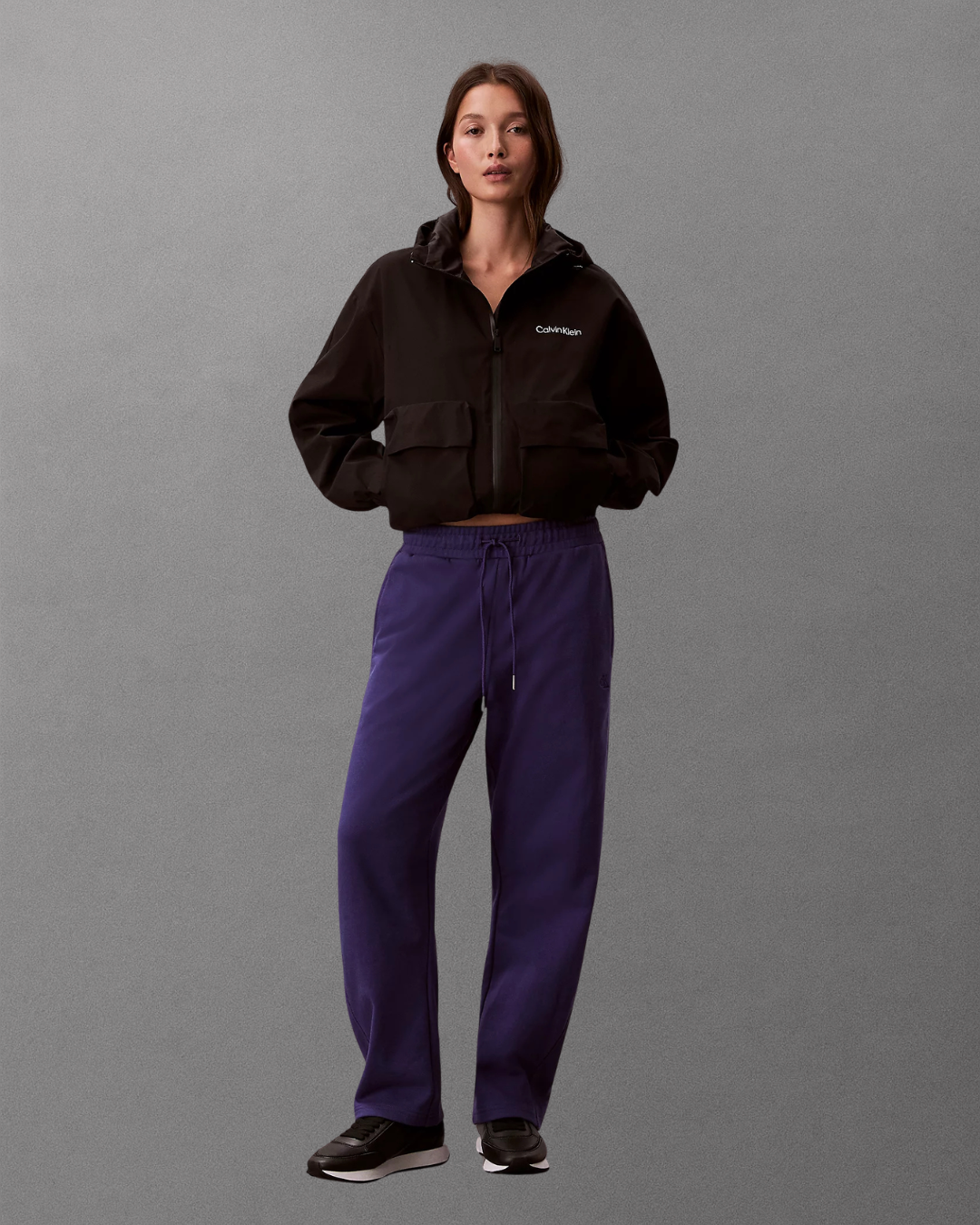 Calvin Klein Jeans - Monogram French Terry Barrel Pant - Viola