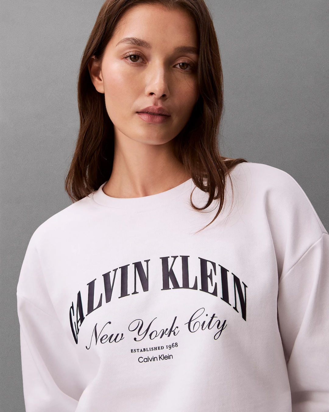 Calvin Klein Jeans - Logo Graphic Crewneck Sweatshirt - Bianco