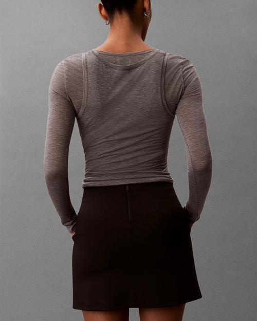 Calvin Klein Jeans - Interlock Mini Skirt - Nero