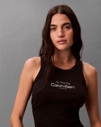 Calvin Klein Jeans - Contour 2X2 Rib Graphic Tank - Nero