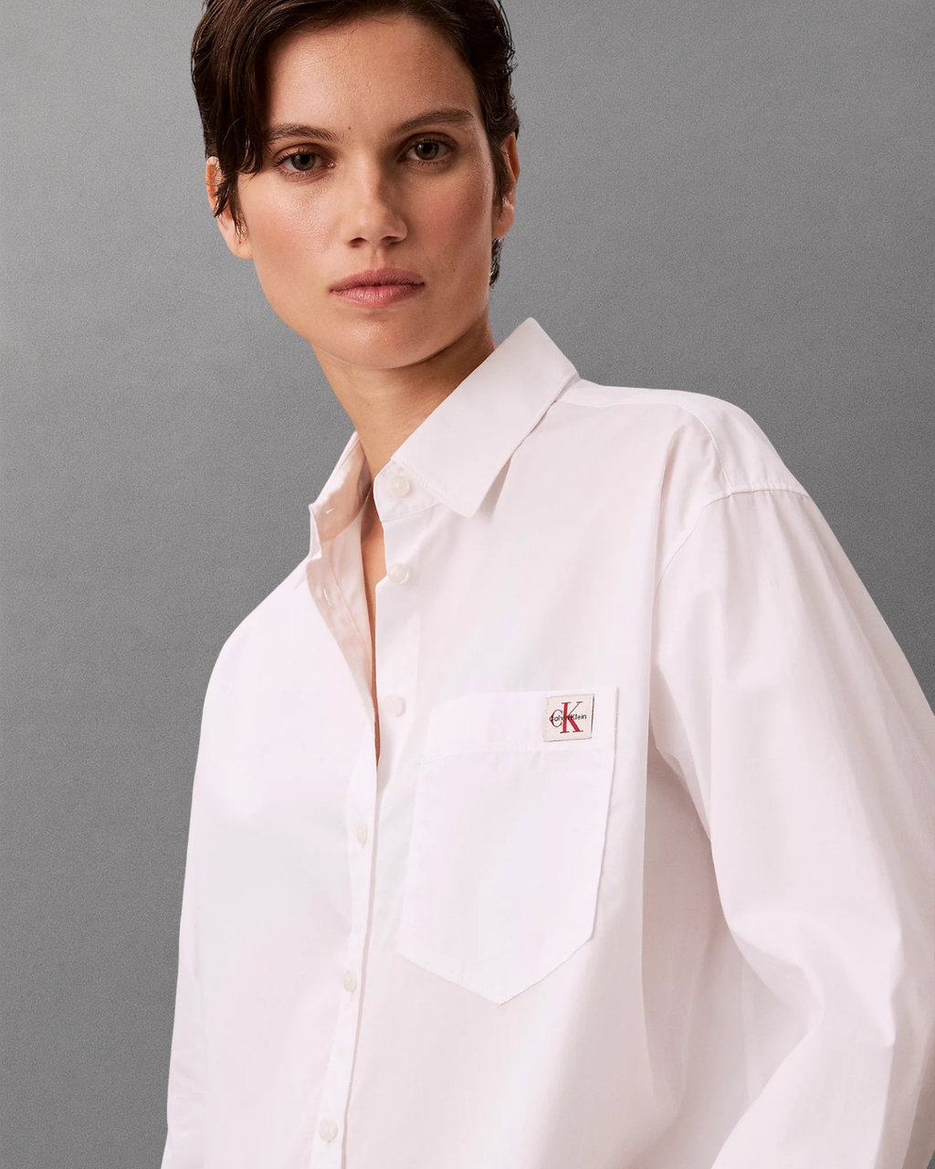 Calvin Klein Jeans - Cotton Poplin Relaxed Shirt Woven - Bianco