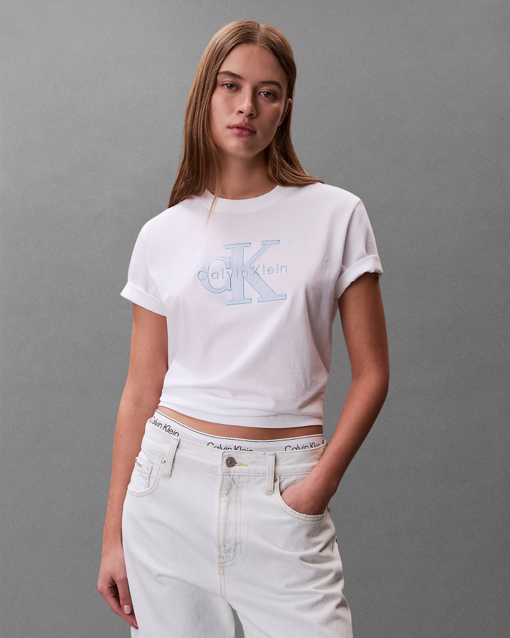 Calvin Klein Jeans - Hero SS Classic Monologo New Tec - Bianco