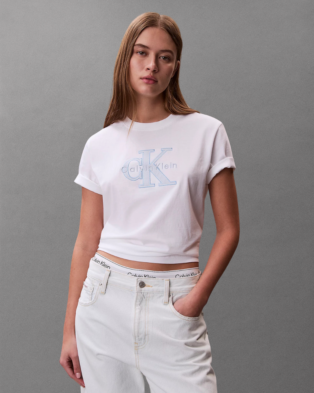 Calvin Klein Jeans - Hero SS Classic Monologo New Tec - Bianco