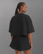 Calvin Klein Jeans - SS Boxy Crop Monologo Tee - Nero