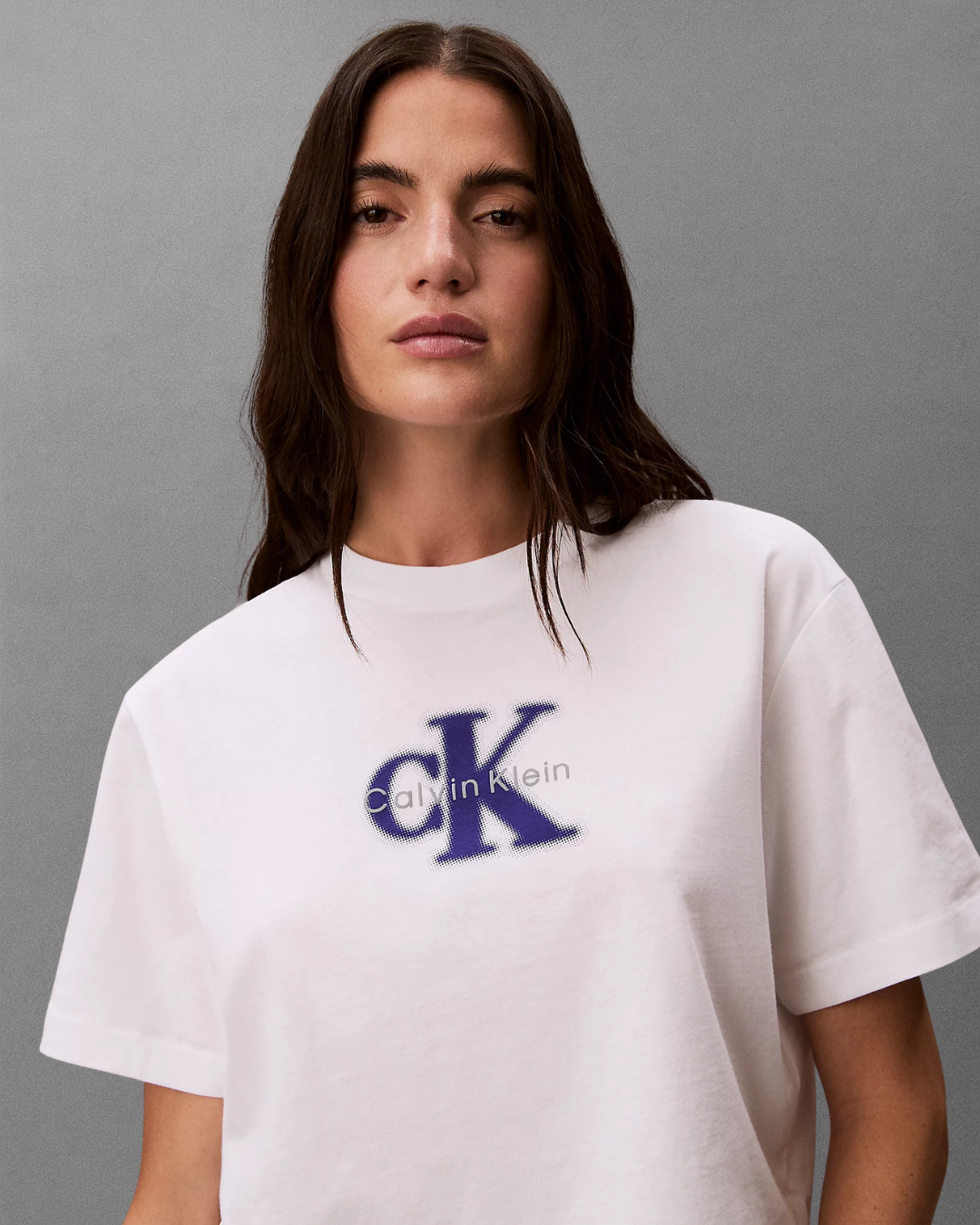 Calvin Klein Jeans - SS Boxy Seasonal Monologo Graphic Tee - Bianco